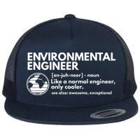 Environmental Engineer Definition Funny Engineering Flatbill Hat