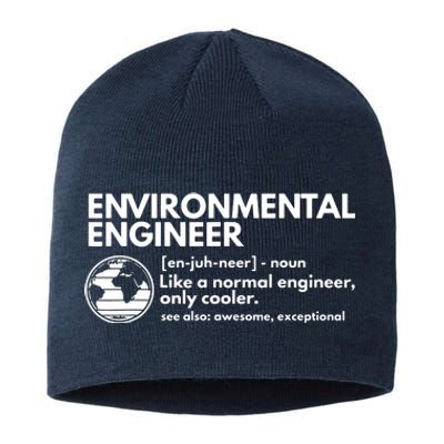 Environmental Engineer Definition Funny Engineering Sustainable Beanie