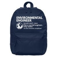 Environmental Engineer Definition Funny Engineering 16 in Basic Backpack
