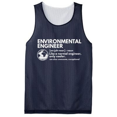 Environmental Engineer Definition Funny Engineering Mesh Reversible Basketball Jersey Tank