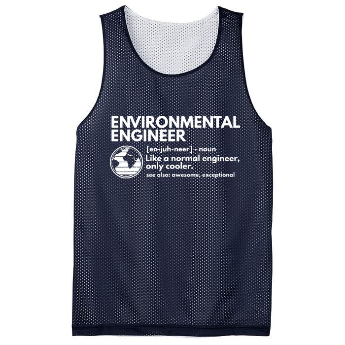 Environmental Engineer Definition Funny Engineering Mesh Reversible Basketball Jersey Tank