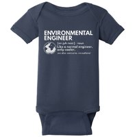 Environmental Engineer Definition Funny Engineering Baby Bodysuit