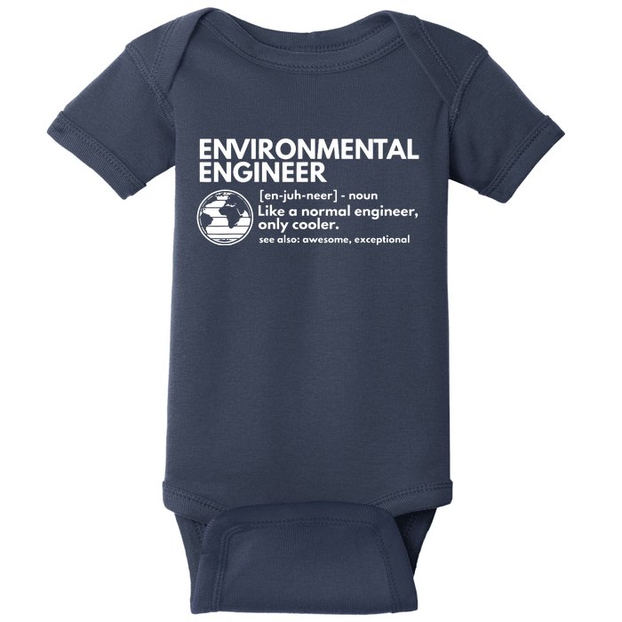 Environmental Engineer Definition Funny Engineering Baby Bodysuit