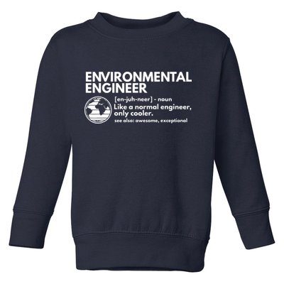 Environmental Engineer Definition Funny Engineering Toddler Sweatshirt