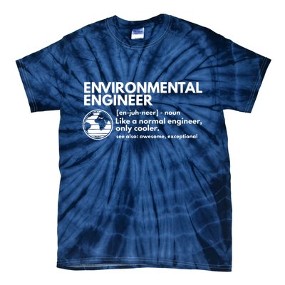 Environmental Engineer Definition Funny Engineering Tie-Dye T-Shirt