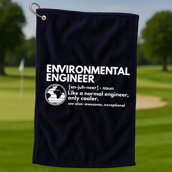 Environmental Engineer Definition Funny Engineering Golf Towel