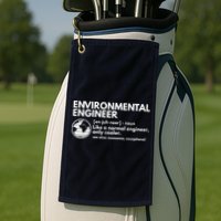 Environmental Engineer Definition Funny Engineering Golf Towel
