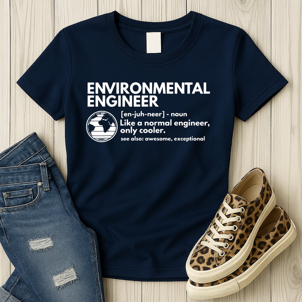 Environmental Engineer Definition Funny Engineering Womens T-Shirt