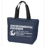Environmental Engineer Definition Funny Engineering Zip Tote Bag