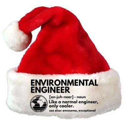 Environmental Engineer Definition Funny Engineering Premium Christmas Santa Hat