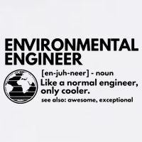 Environmental Engineer Definition Funny Engineering Garment-Dyed Sweatshirt
