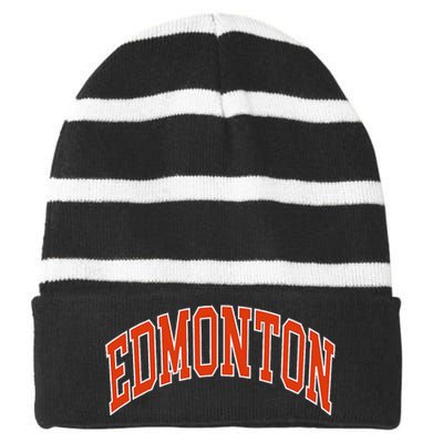 Edmonton Striped Beanie with Solid Band