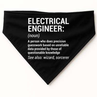 Electrical Engineer Definition Funny Engineering USA-Made Doggie Bandana