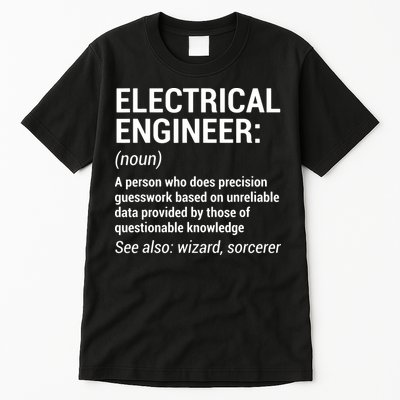 Electrical Engineer Definition Funny Engineering Tall T-Shirt