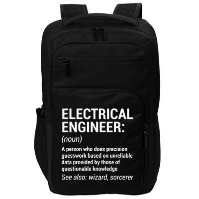 Electrical Engineer Definition Funny Engineering Impact Tech Backpack