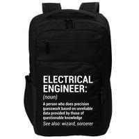Electrical Engineer Definition Funny Engineering Impact Tech Backpack