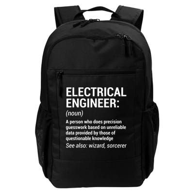 Electrical Engineer Definition Funny Engineering Backpack