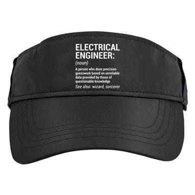 Electrical Engineer Definition Funny Engineering Adult Drive Performance Visor