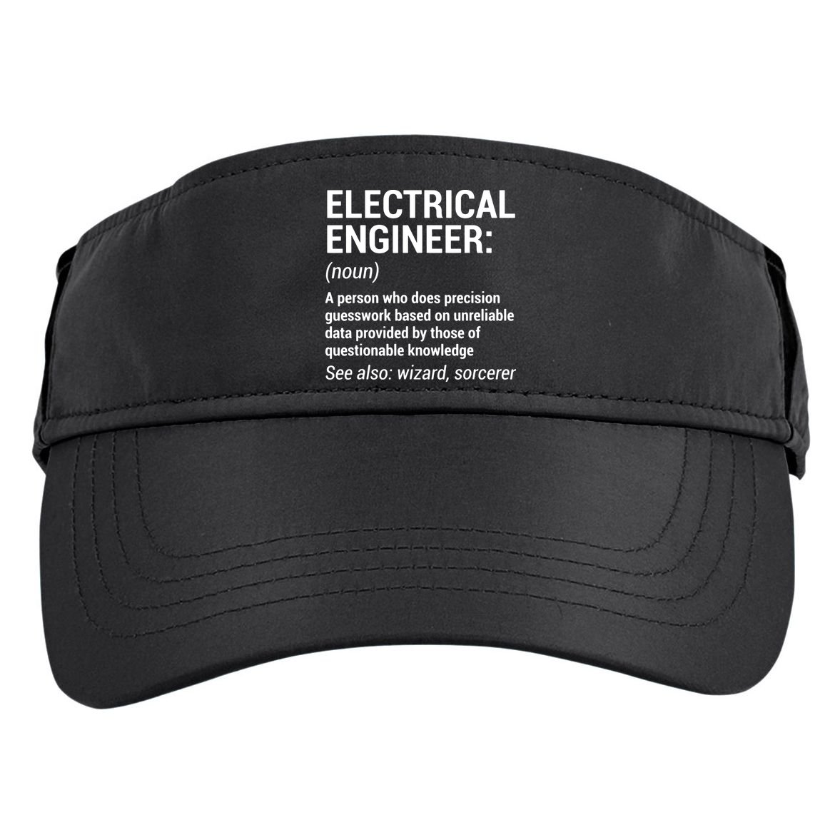 Electrical Engineer Definition Funny Engineering Adult Drive Performance Visor