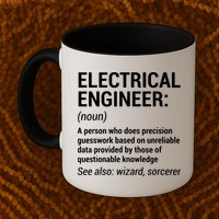 Electrical Engineer Definition Funny Engineering Mug