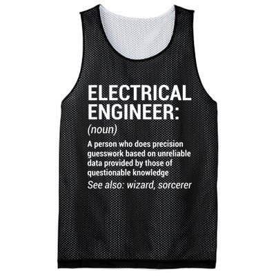 Electrical Engineer Definition Funny Engineering Mesh Reversible Basketball Jersey Tank