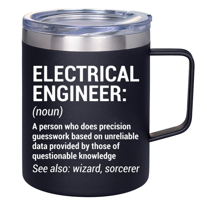 Electrical Engineer Definition Funny Engineering 12oz Stainless Steel Coffee Mug