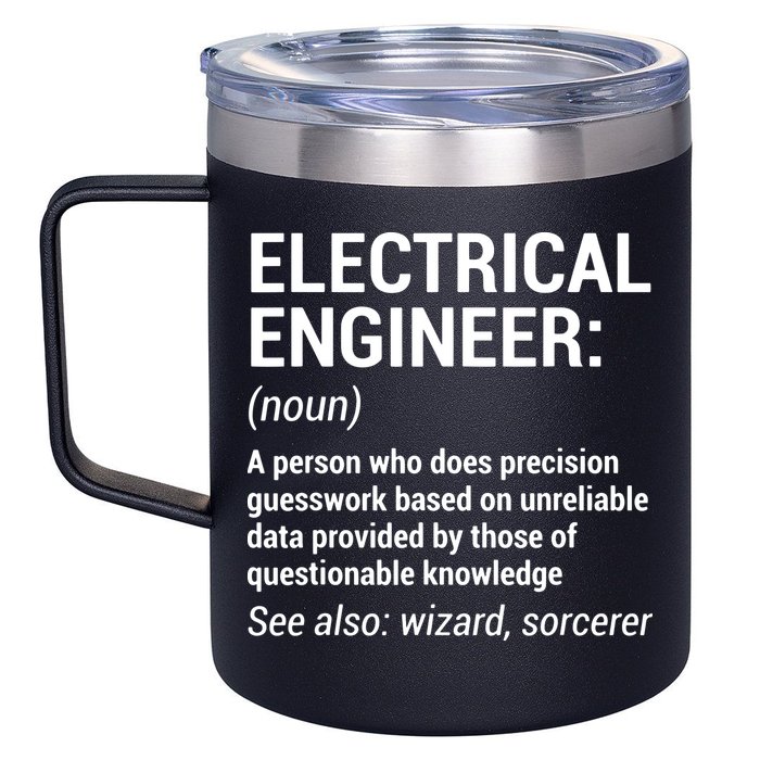 Electrical Engineer Definition Funny Engineering 12oz Stainless Steel Coffee Mug