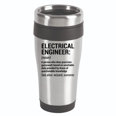 Electrical Engineer Definition Funny Engineering 16oz Travel Tumbler