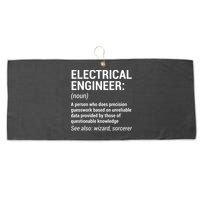 Electrical Engineer Definition Funny Engineering Large Microfiber Waffle Golf Towel