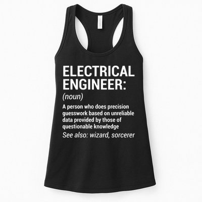 Electrical Engineer Definition Funny Engineering Womens Tank Top