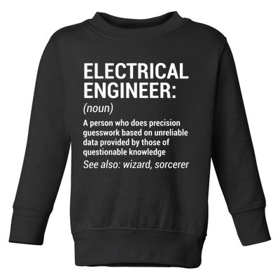 Electrical Engineer Definition Funny Engineering Toddler Sweatshirt