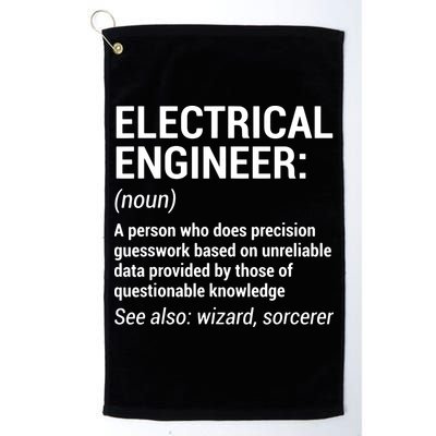 Electrical Engineer Definition Funny Engineering Golf Towel