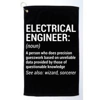 Electrical Engineer Definition Funny Engineering Golf Towel