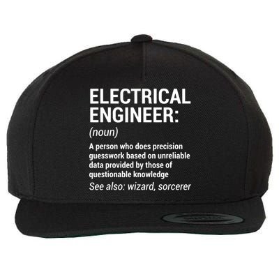 Electrical Engineer Definition Funny Engineering Wool Snapback Cap