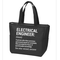 Electrical Engineer Definition Funny Engineering Zip Tote Bag