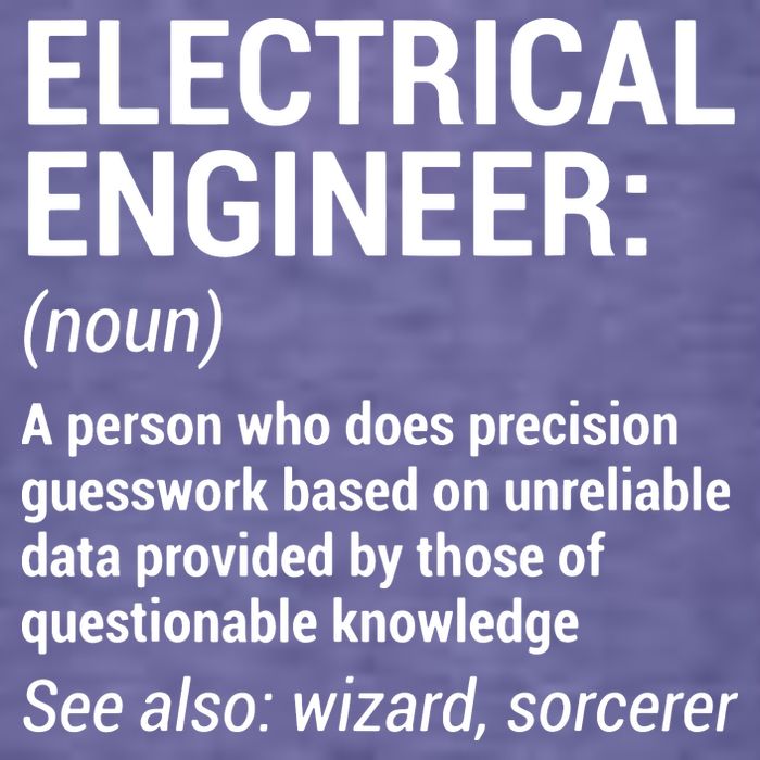 Electrical Engineer Definition Funny Engineering Womens T-Shirt