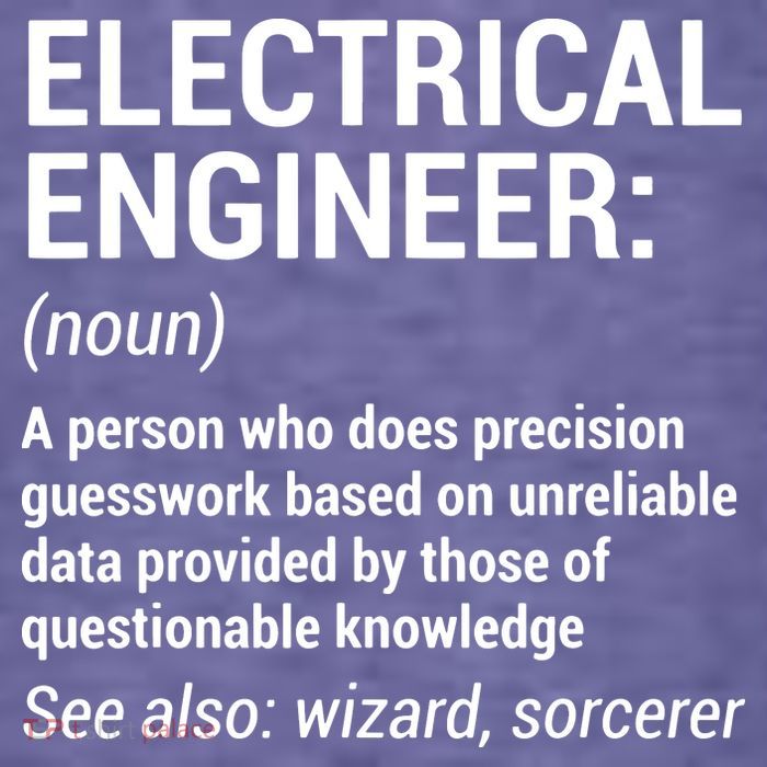 Electrical Engineer Definition Funny Engineering Women's V-Neck T-Shirt