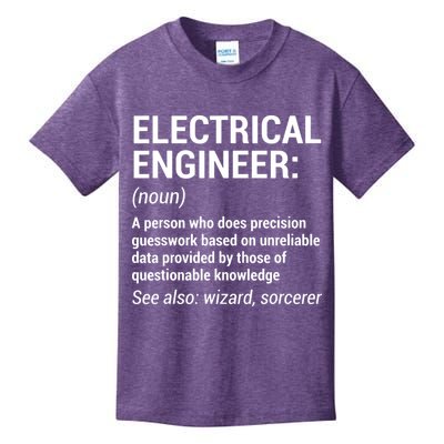 Electrical Engineer Definition Funny Engineering Kids T-Shirt