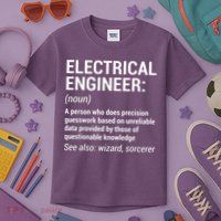 Electrical Engineer Definition Funny Engineering Kids T-Shirt