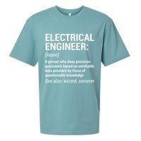 Electrical Engineer Definition Funny Engineering Sueded Cloud Jersey T-Shirt
