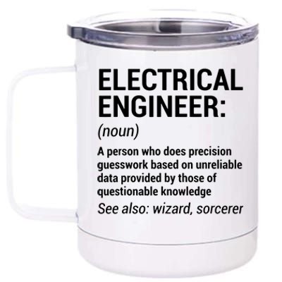 Electrical Engineer Definition Funny Engineering 12 oz Stainless Steel Tumbler Cup