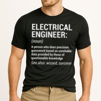 Electrical Engineer Definition Funny Engineering Performance Shirt