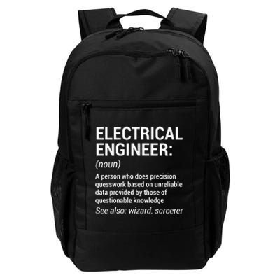 Electrical Engineer Definition Funny Engineering Daily Commute Backpack