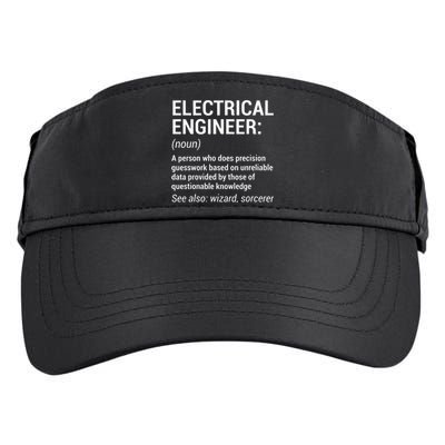 Electrical Engineer Definition Funny Engineering Adult Drive Performance Visor