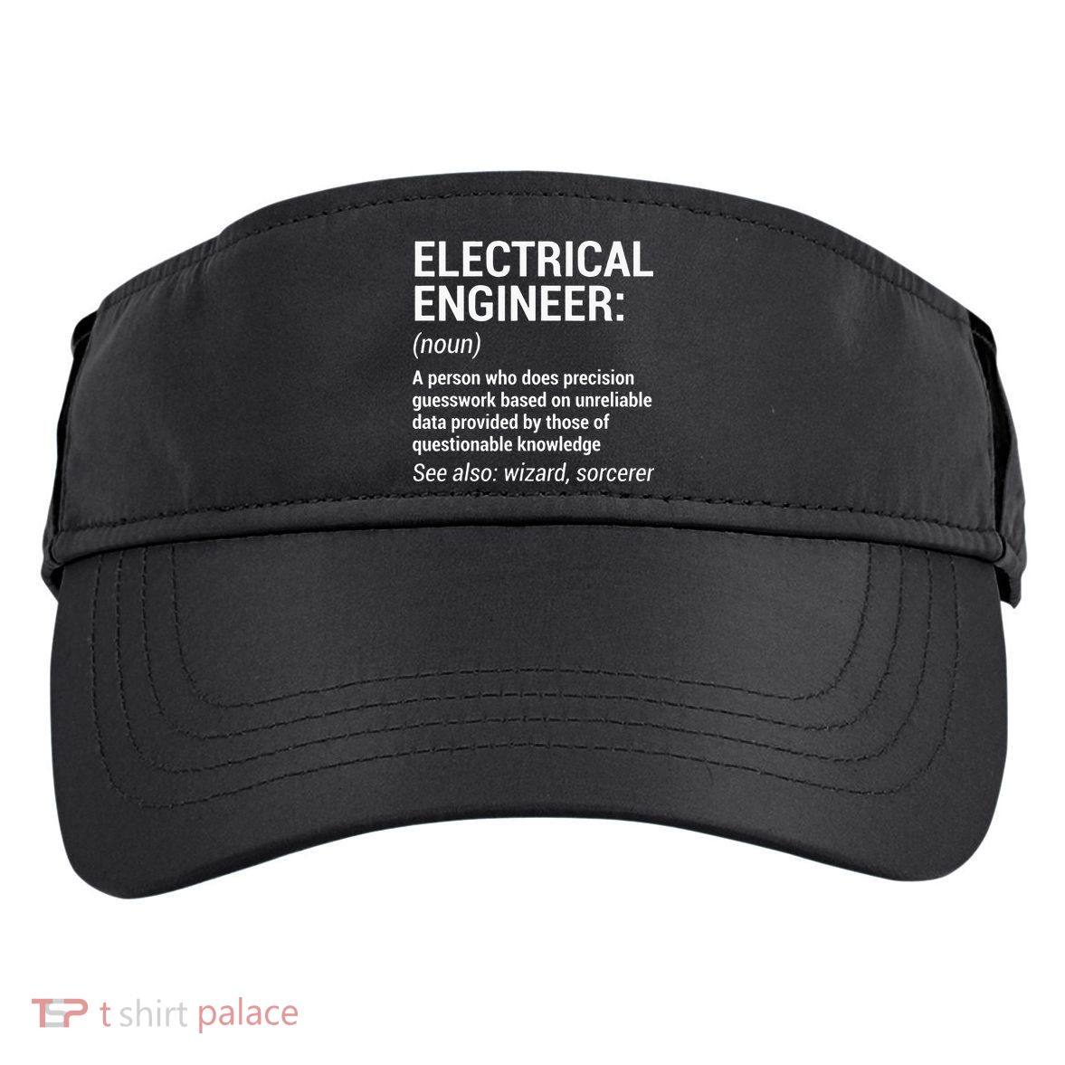 Electrical Engineer Definition Funny Engineering Adult Drive Performance Visor