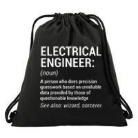 Electrical Engineer Definition Funny Engineering Drawstring Bag