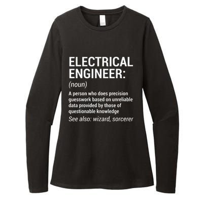 Electrical Engineer Definition Funny Engineering Womens CVC Long Sleeve Shirt