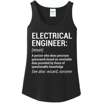 Electrical Engineer Definition Funny Engineering Ladies Essential Tank