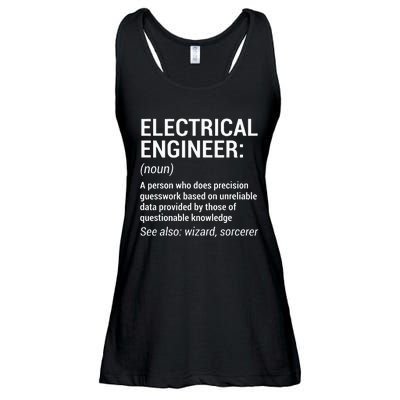 Electrical Engineer Definition Funny Engineering Ladies Essential Flowy Tank