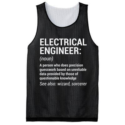 Electrical Engineer Definition Funny Engineering Mesh Reversible Basketball Jersey Tank